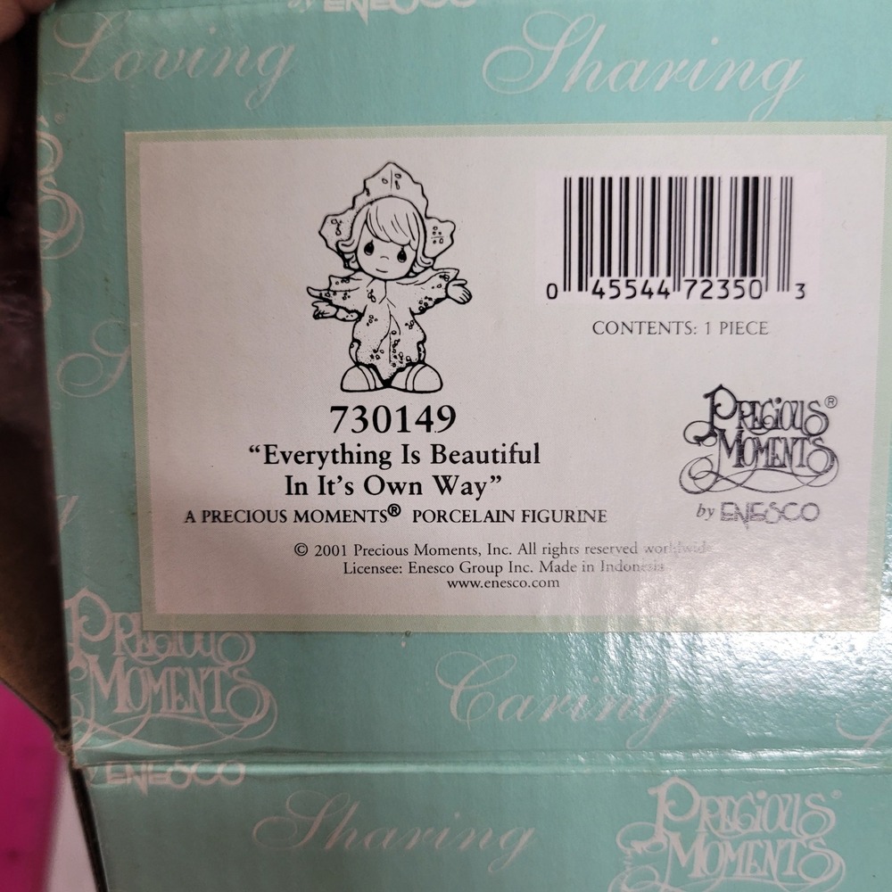 Precious Moments Everything Is Beautiful In It's Own Way Figurine 730149 2001